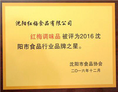 沈阳市食品行业品牌之星